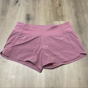Lululemon Athletica Speed Up Rose Quartz Gym Shorts in Size 6